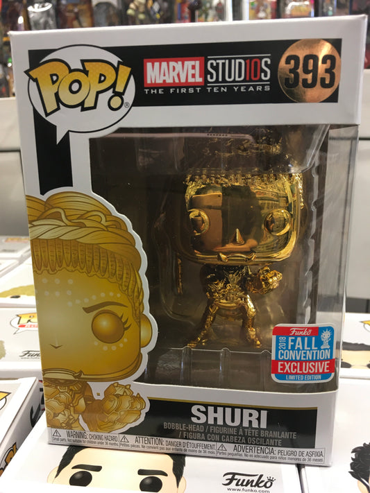 Black Panther Shuri #393 Gold chrome exclusive Funko Pop! Vinyl Bobble-head 2020