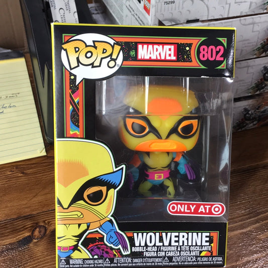 Marvel Wolverine black light 802 exclusive Funko Pop! Vinyl figure