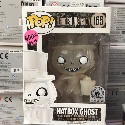 Haunted Mansion Hatbox Ghost #165 Parks Exclusive Funko Pop! Vinyl figure Disney