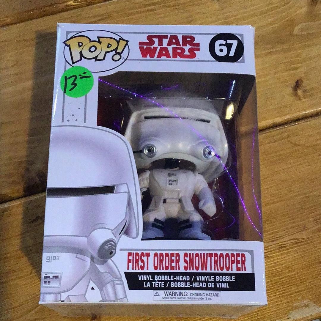 Star Wars First Order Snowtrooper 67 Funko Pop! Vinyl figure