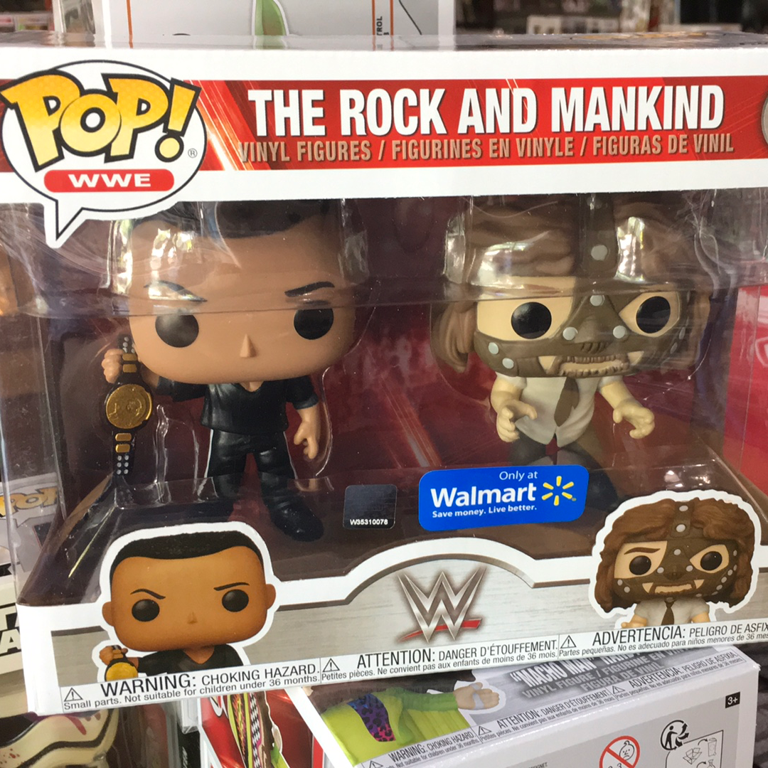 WWE The Rock Mankind exclusive Funko Pop! Vinyl figure Sports