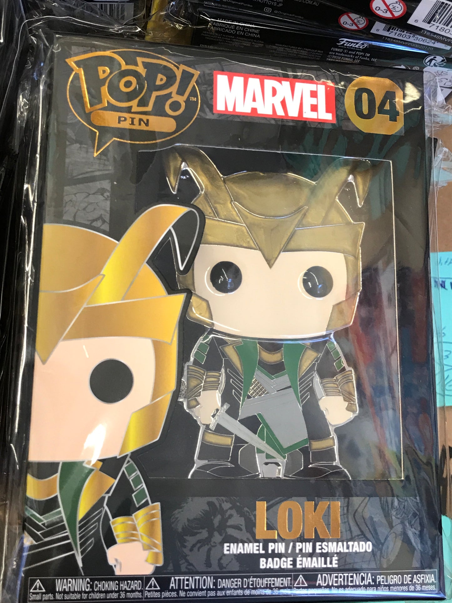 Marvel Pins Loki Funko Pop! Pin
