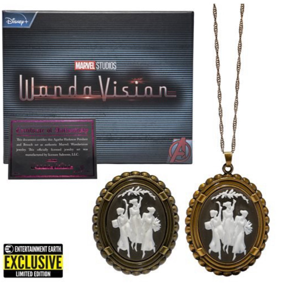 Wandavision Marvel Agatha Harkness Brooch and Necklace Pin