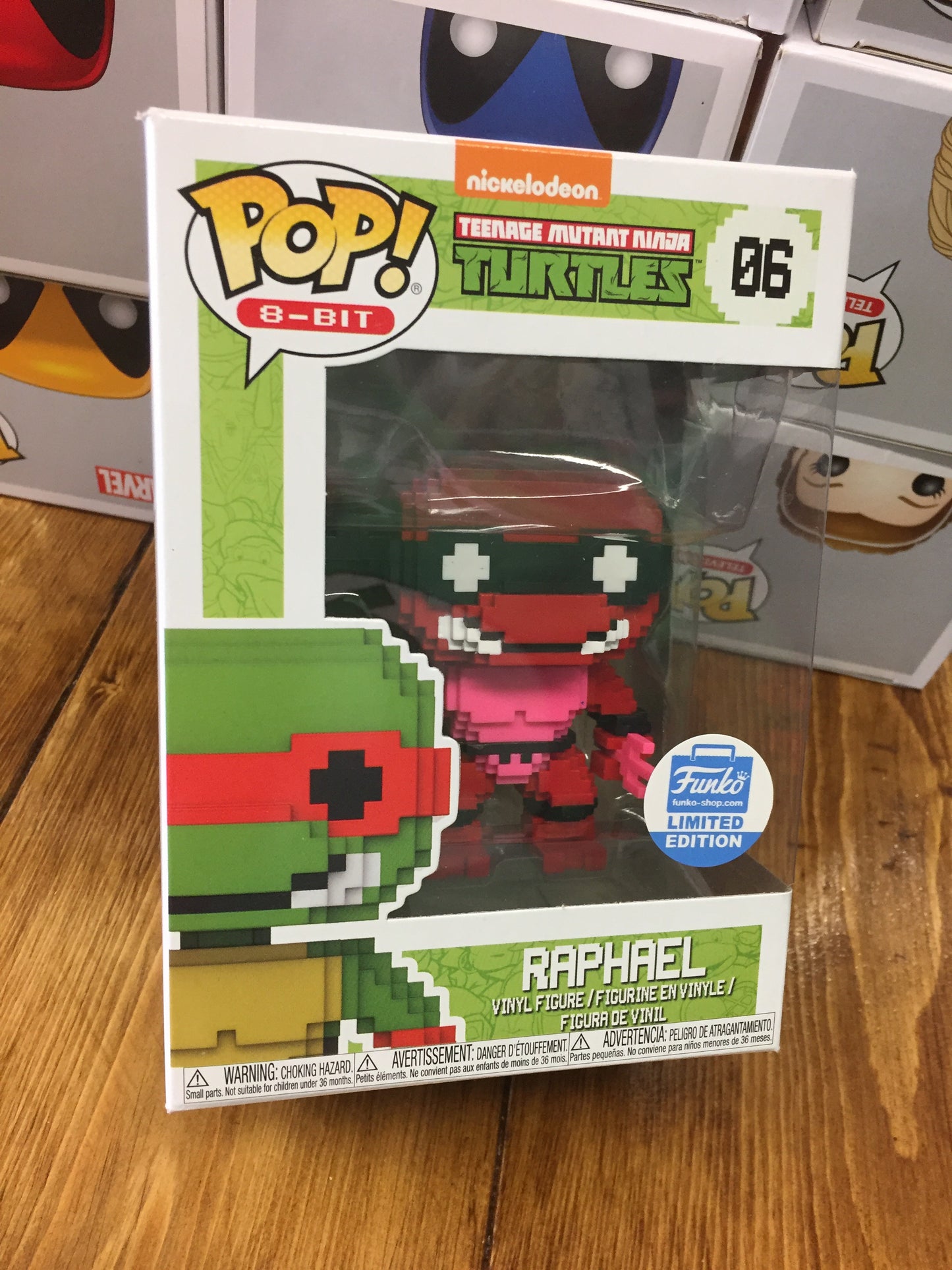TMNT Raphael 8bit Exclusive Funko Pop vinyl Figure store