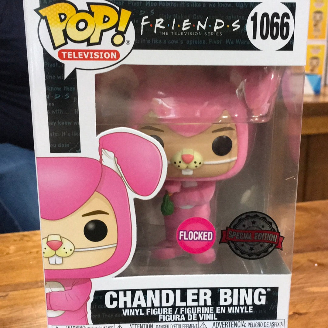 Friends Chandler Bing flocked exclusive Funko Pop! Vinyl figure television