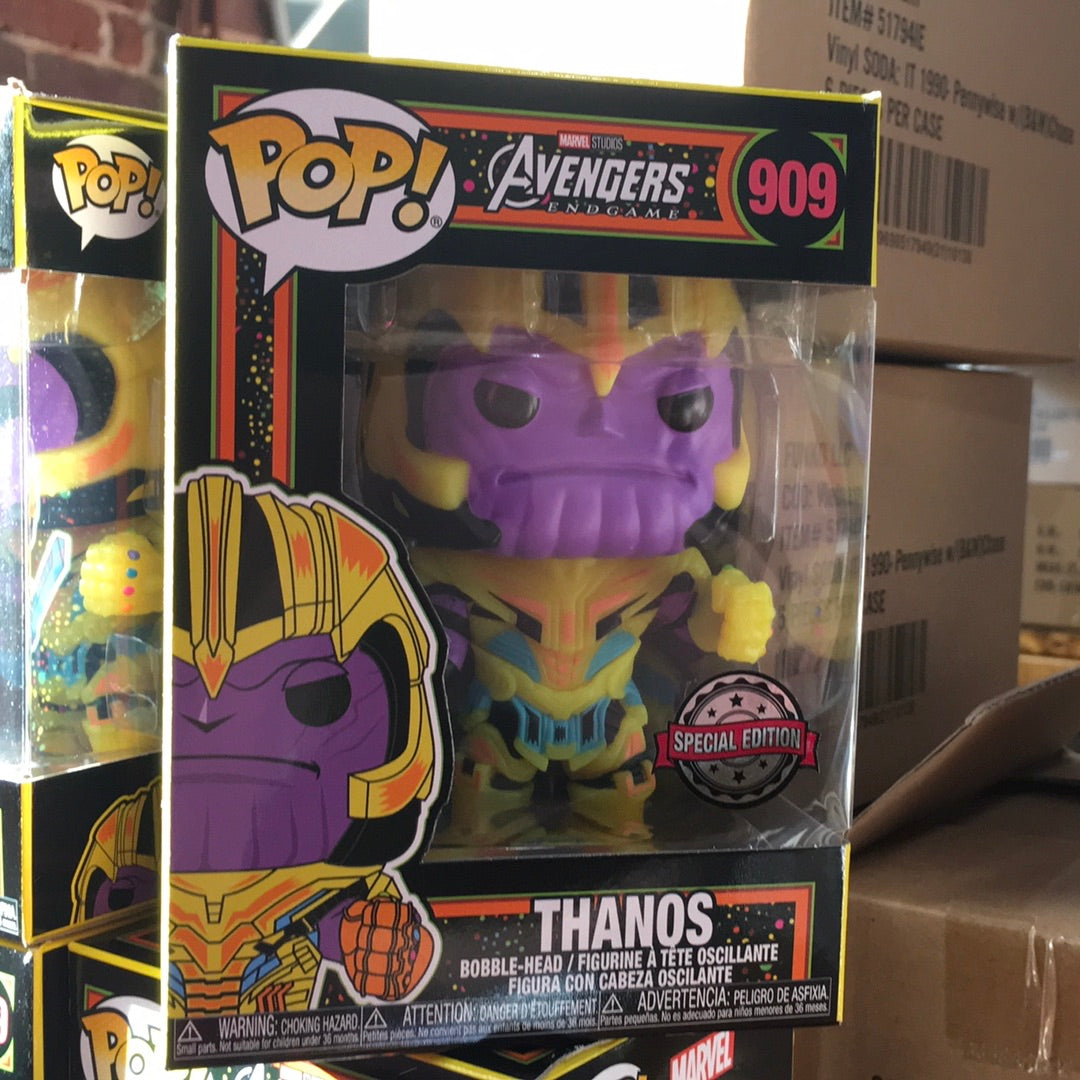 Thanos Black Light exclusive 909 Funko Pop! Vinyl Figure marvel