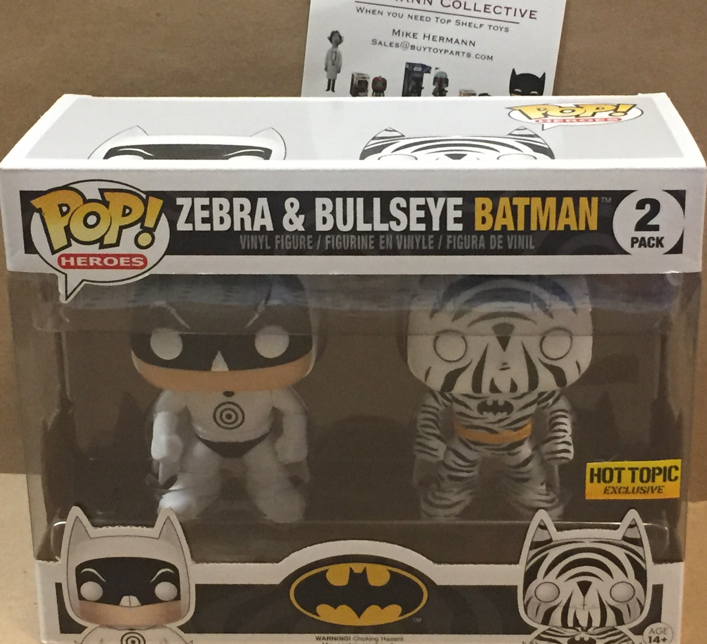 Batman Zebra Bullseye Funko exclusive Pop! Vinyl dc comics