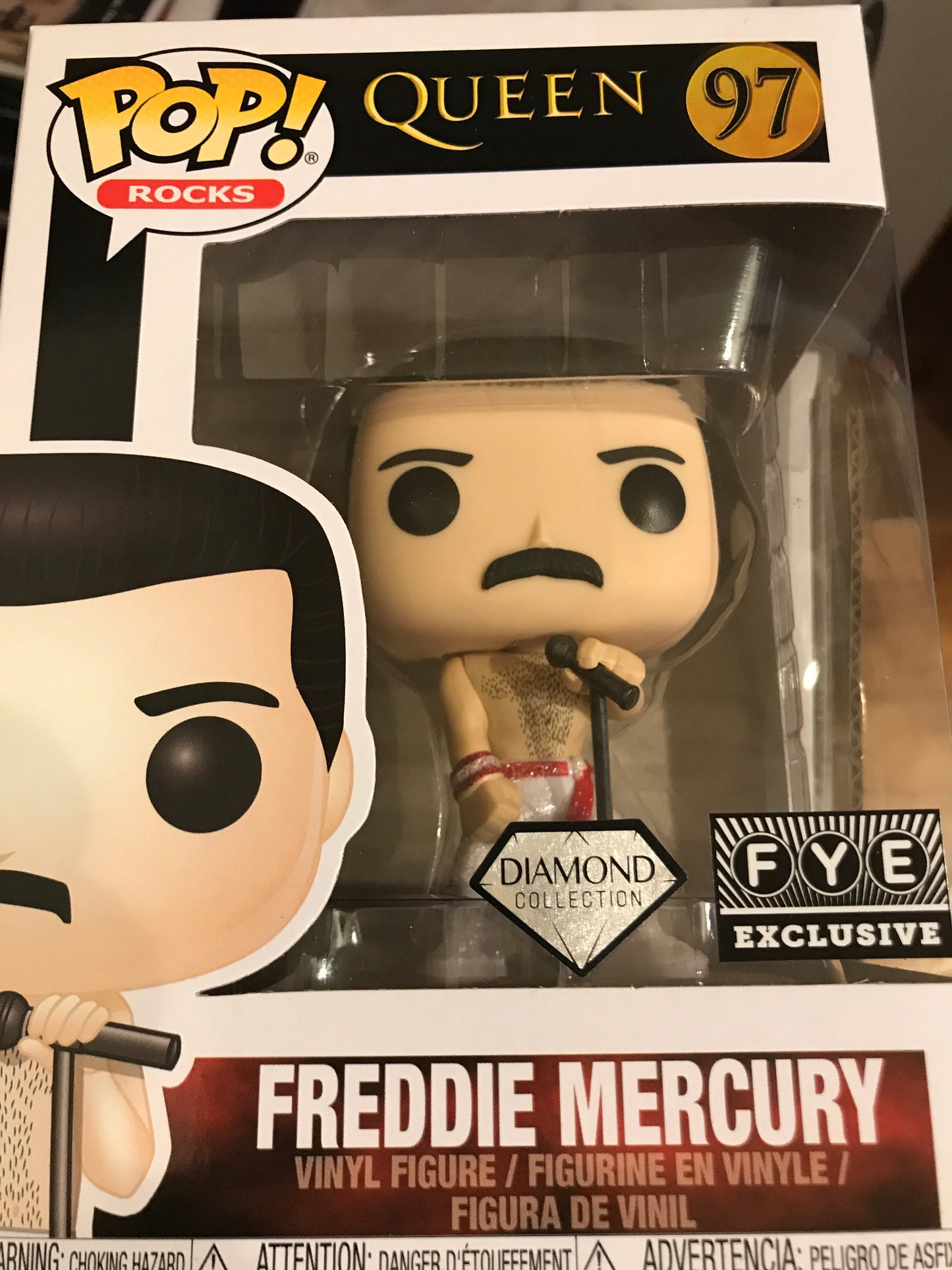 Queen Freddy Mercury diamond rocks Funko Pop! Vinyl Figure