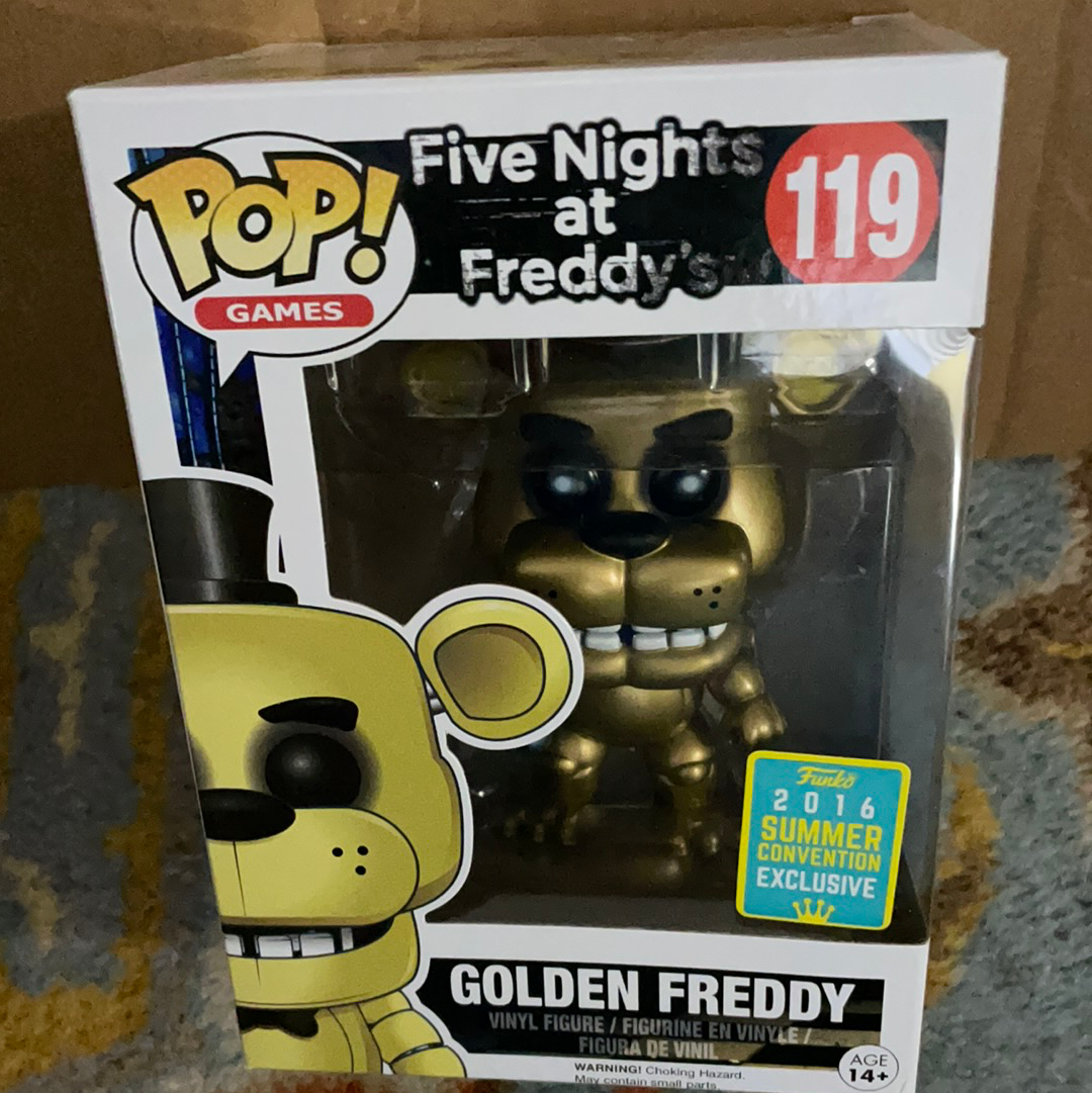 Five nights at Freddy's Golden Freddy Funko Pop! Vinyl figure video game