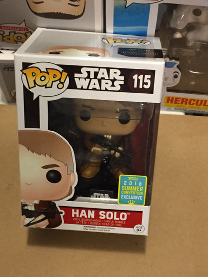 Star Wars Han Solo with bowcaster exclusive 115 Funko Pop! vinyl figure