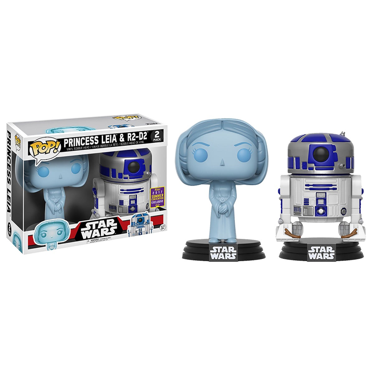 Star Wars Holographic Leia R2-D2 2 Pack Funko Pop! Vinyl figure