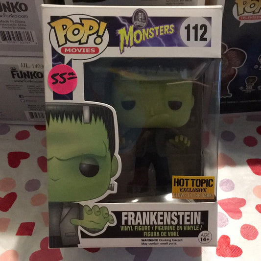 Universal monsters Frankenstein GITD exclusive 112 Funko Pop! Vinyl figure