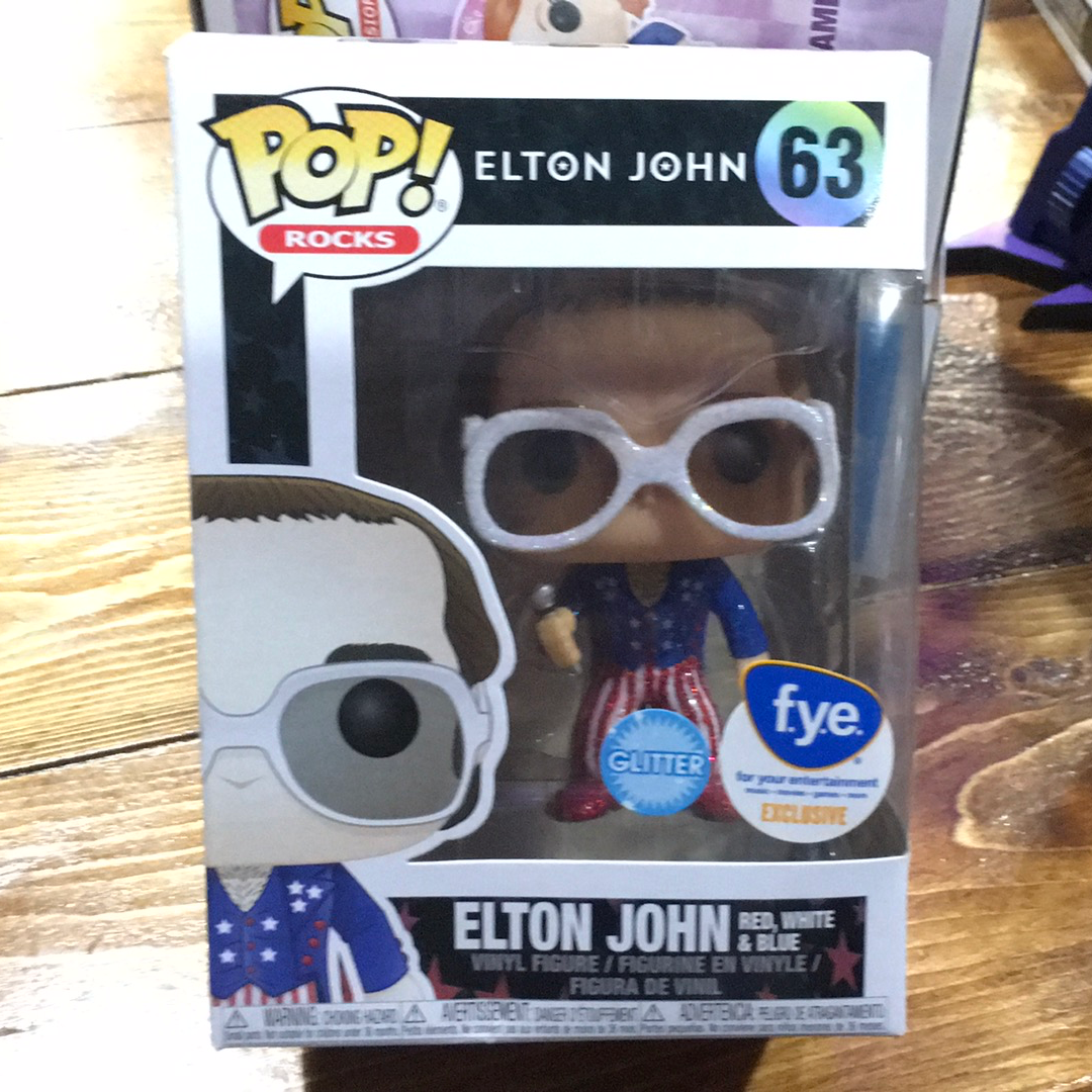 Elton John rocks glitter exclusive 63 Funko Pop! Vinyl Figure