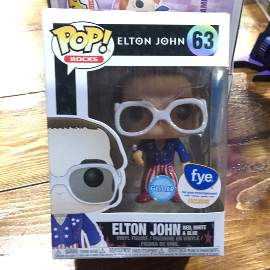 Elton John rocks glitter exclusive 63 Funko Pop! Vinyl Figure
