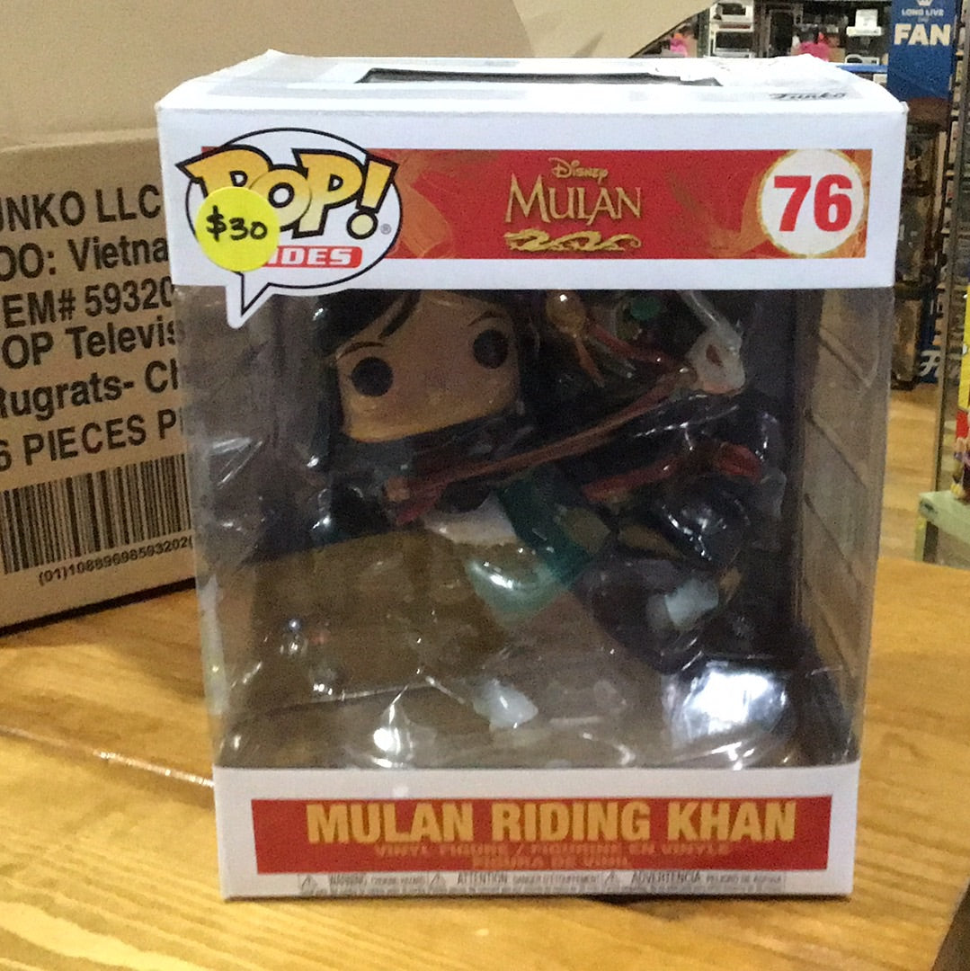 Disney Mulan Riding Khan 76 - Funko Pop! Vinyl figure set