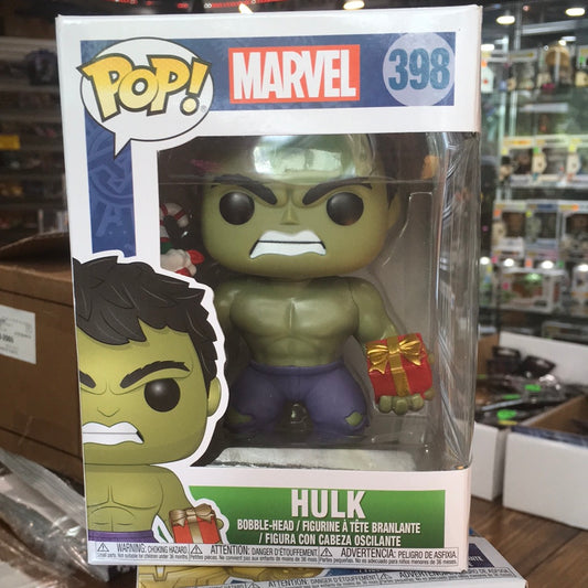 Marvel - Holiday Hulk with Present & Stocking #398 - Funko Pop! Vinyl Figure