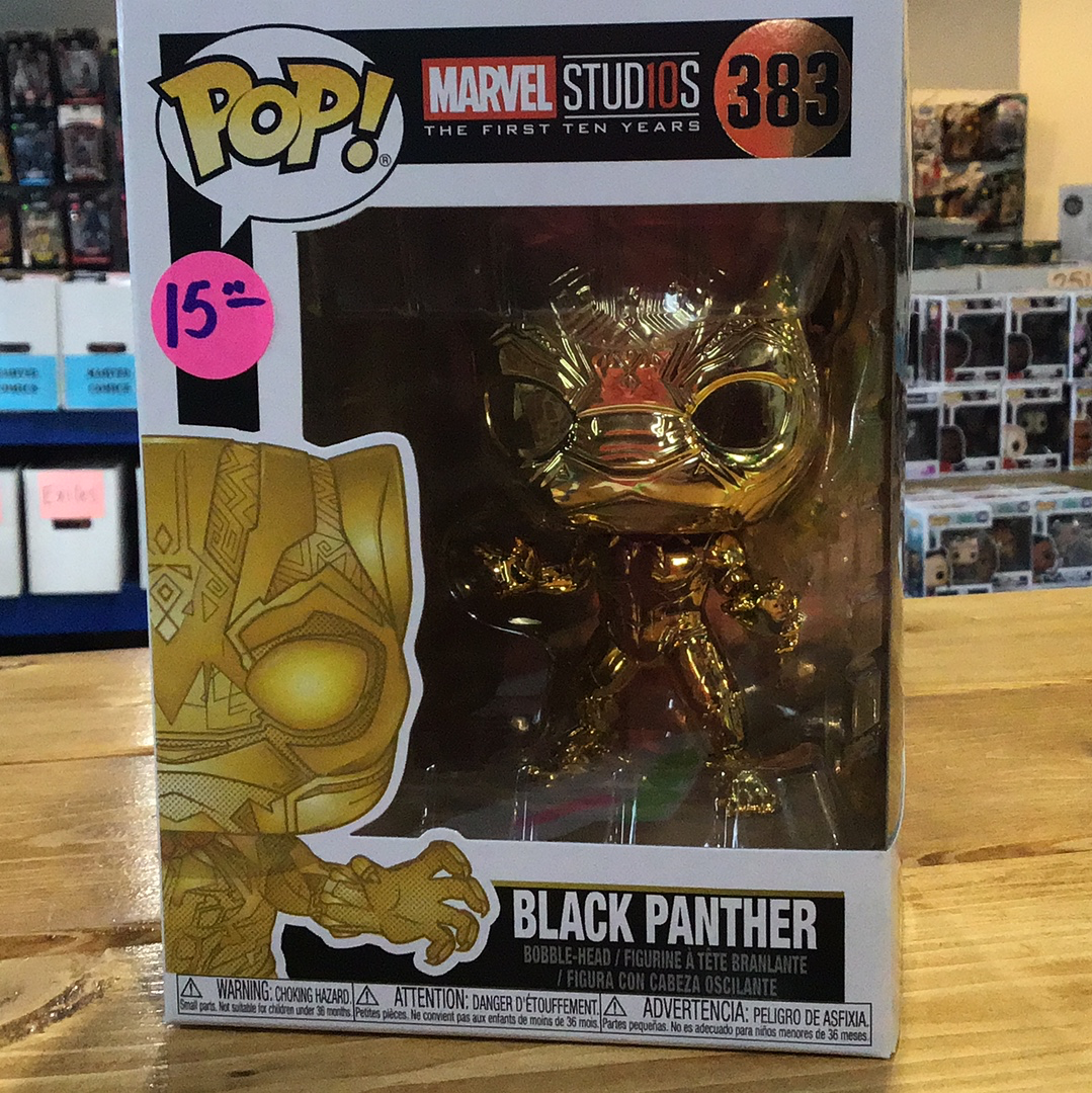 Black Panther #383 Gold Chrome Funko Pop! Vinyl Figure marvel