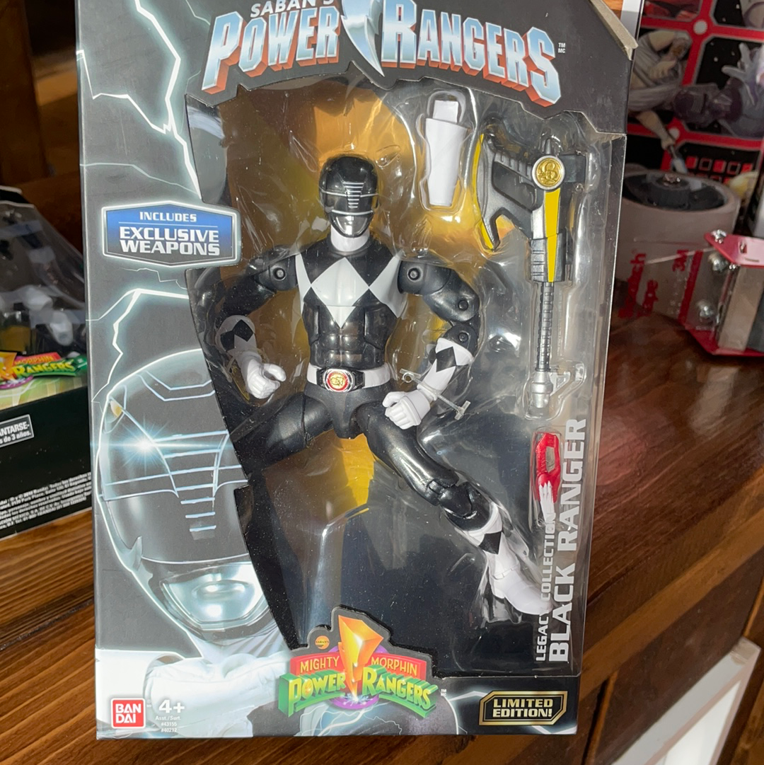 MMPR Power Rangers Black Ranger Legacy Action Figure