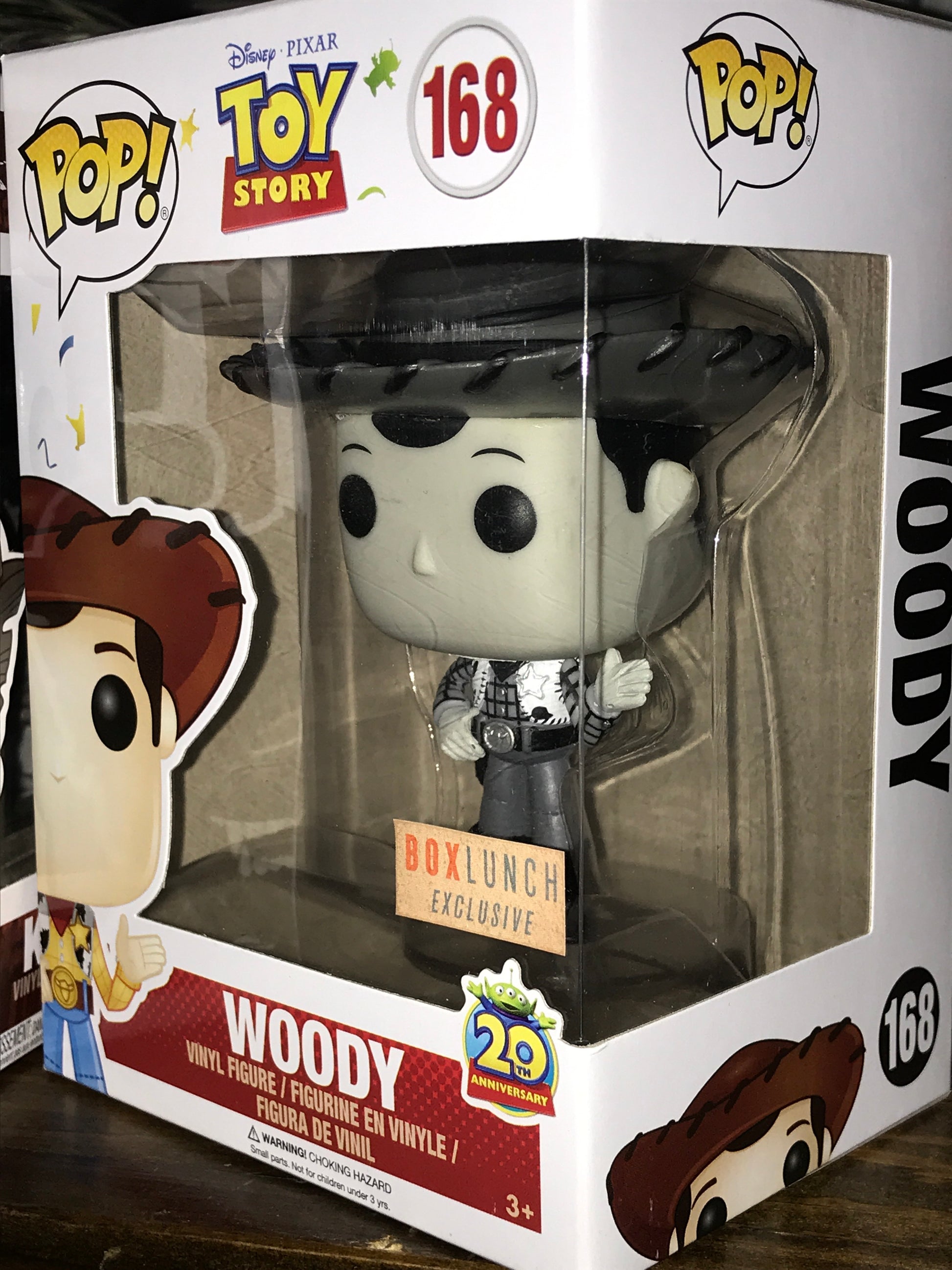 Toy Story Woody black white exclusive Funko Pop! Vinyl figure disney – Tall  Man Toys & Comics