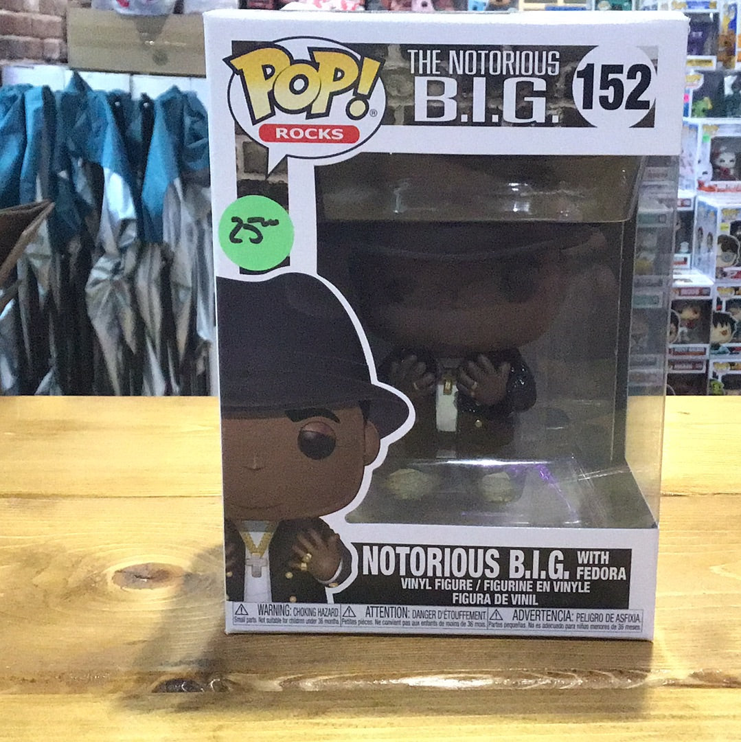 Notorious BIG #152 Fedora Funko Pop vinyl Figure rocks
