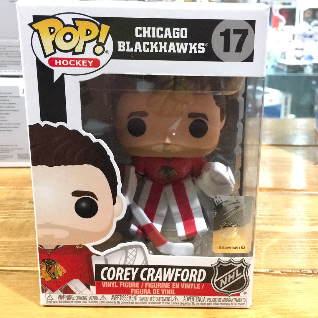 Cop NHL Chicago Blackhawks Corey Crawford 17 Funko Pop! Vinyl figure