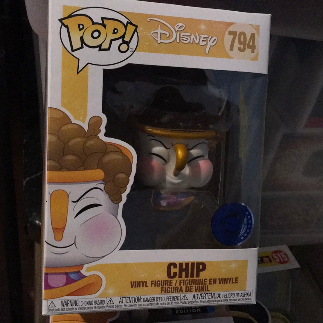 Disney Chip exclusive Beauty & the beast Funko Pop! vinyl figure