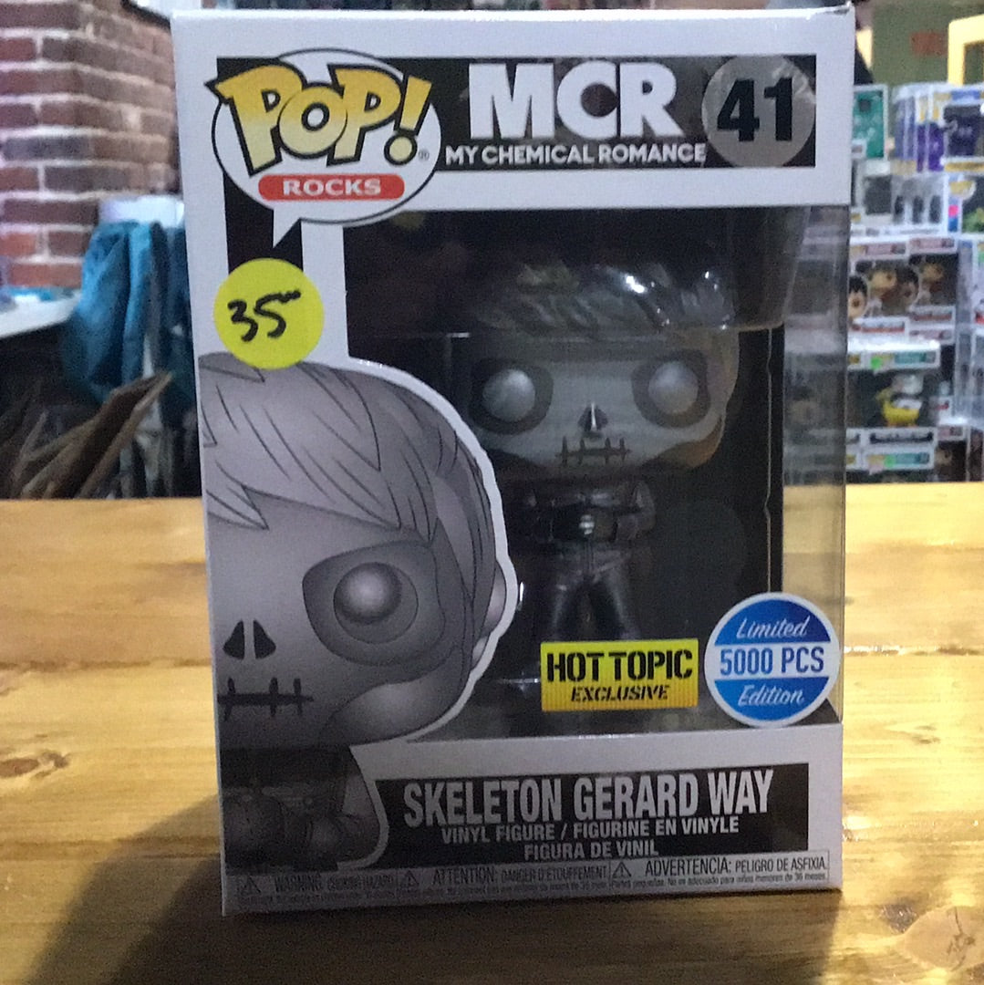 MCR Skeleton Gerard Way Exclusive Funko Pop! Vinyl figure rocks