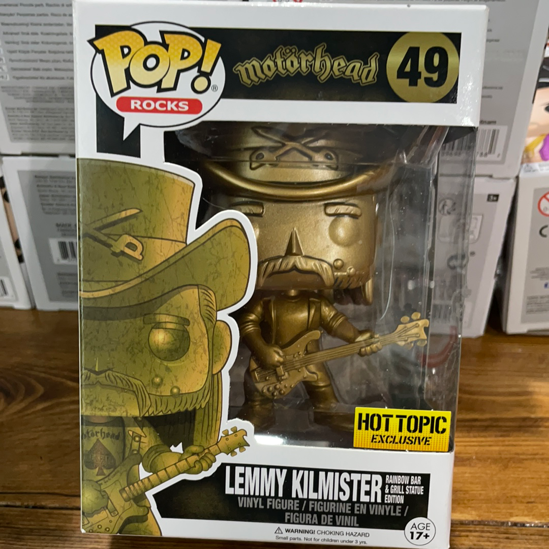 Motörhead Lemmy Kilmister gold exclusive Figure Funko Pop! Vinyl rocks