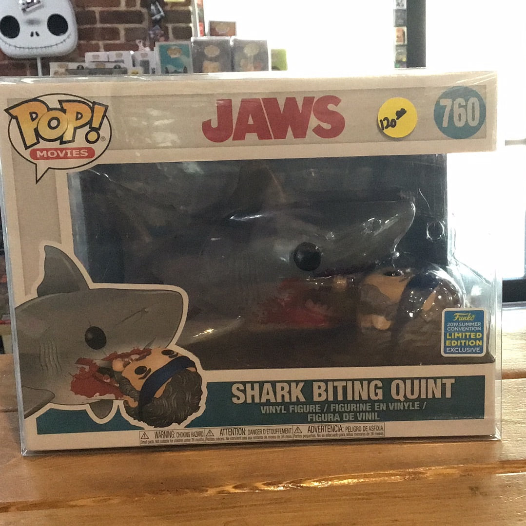 Jaws Shark Eating Quint exclusive moment #760 Funko Pop! vinyl figure movies