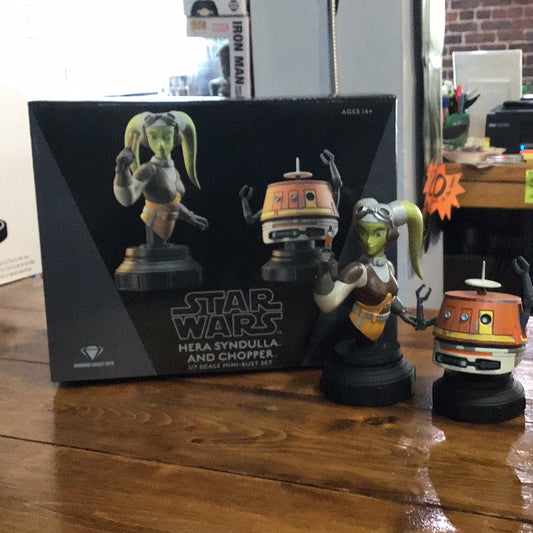 Star Wars - Hera Syndulla and Chopper- 1/7 Scale Mini-Bust Set by Gentle Giant LTD