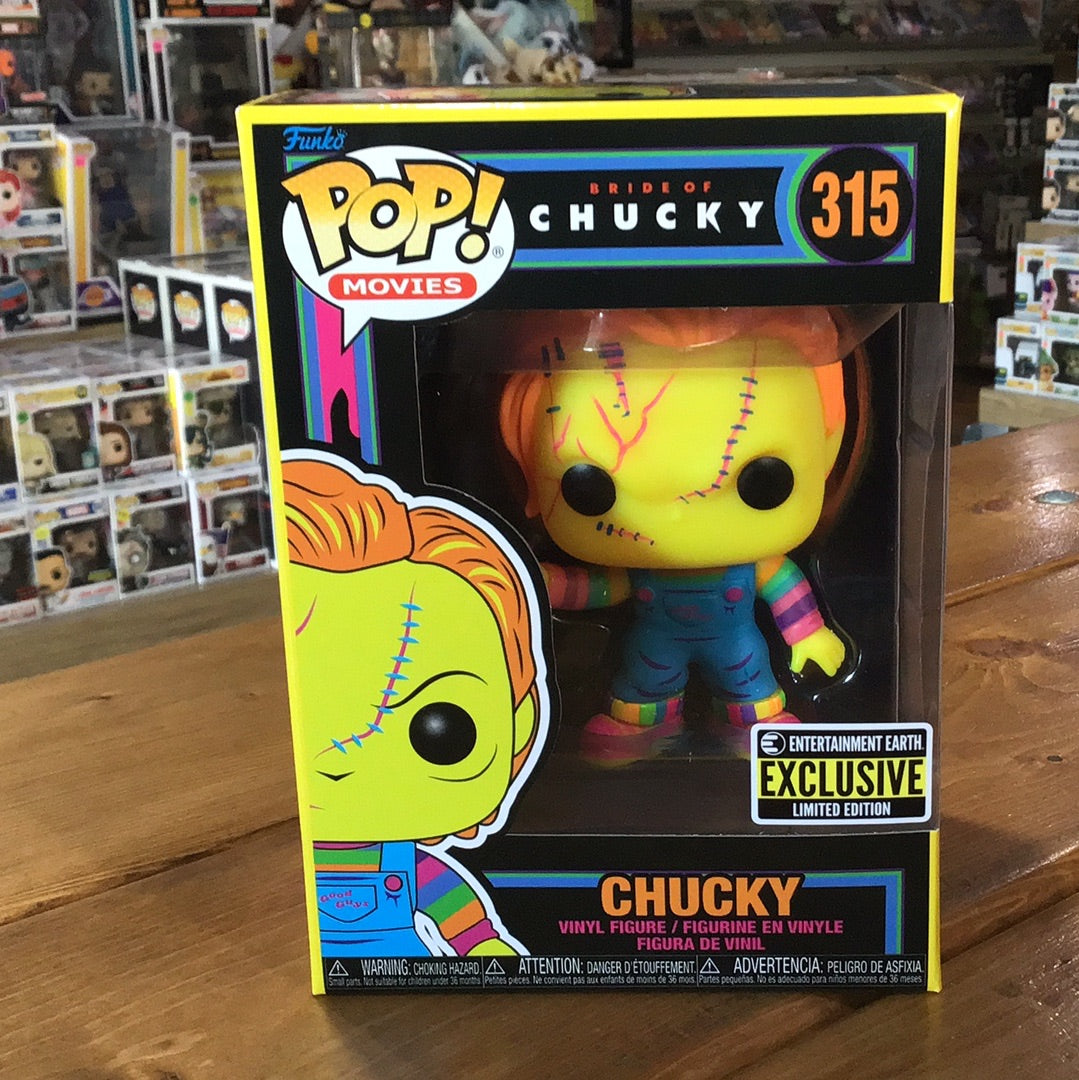 Bride of Chucky - Chucky #315 - Blacklight Exclusive Funko Pop Figure
