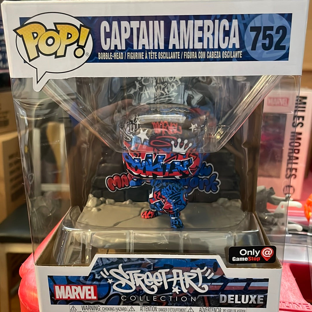 Captain America Street Art Collection 6 inch Exclusive Funko Pop! Vinyl figure marvel