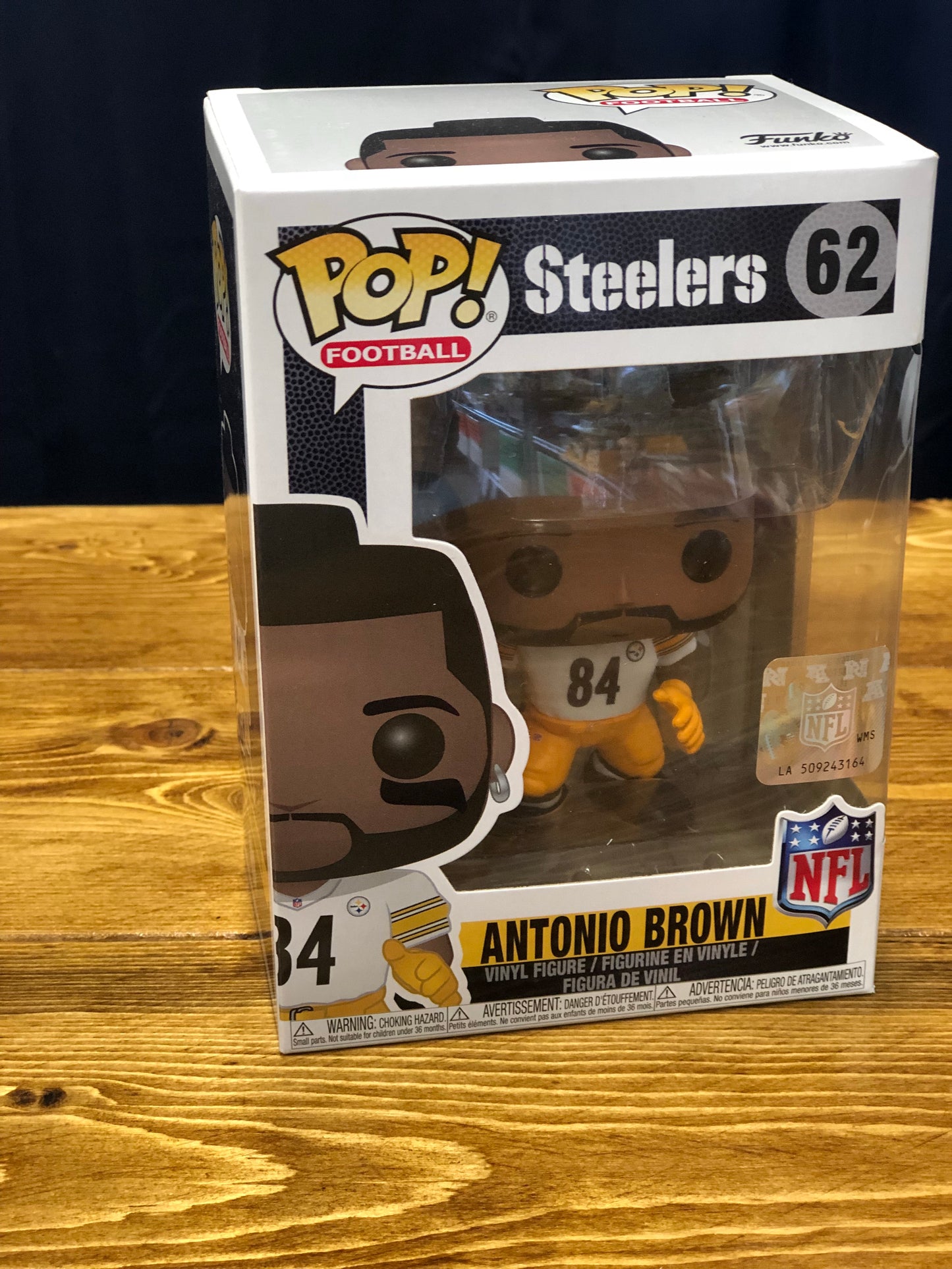 FUNKO POP NFL Pittsburgh Steelers Antonio Brown WHITE JERSEY