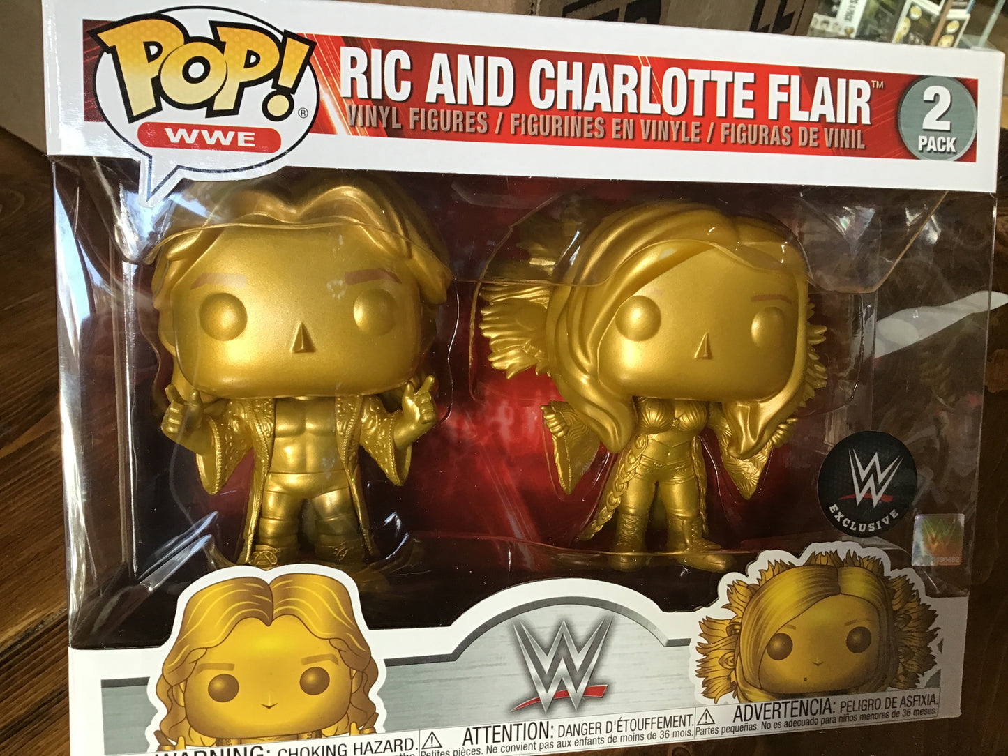 WWE Ric and Charlotte Flair exclusive Funko Pop! Vinyl figure
