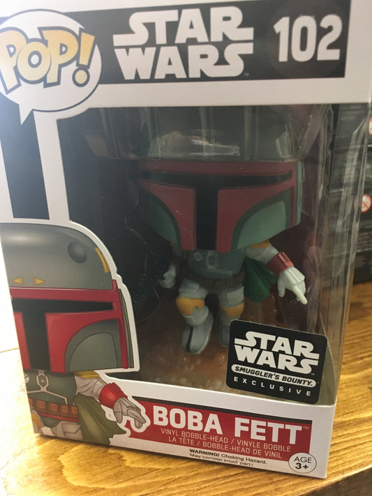 Star Wars Boba Fett exclusive  #102 Funko Pop! Vinyl Bobble-Head