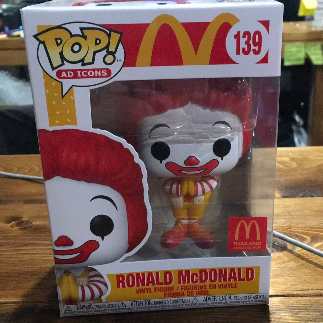 McDonald’s Ronald McDonald Thailand edition 139 Funko Pop! Vinyl figure