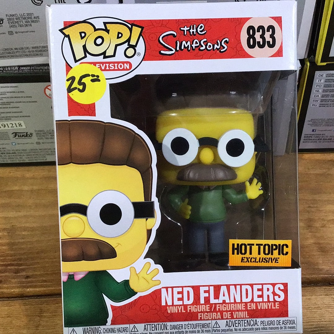 Simpsons Ned Flanders 833 Exclusive Funko Pop! Vinyl Figure cartoon