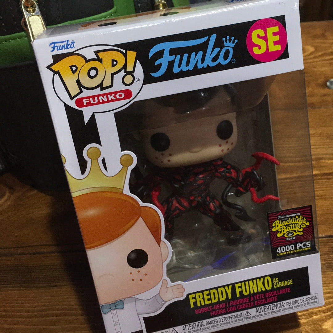 Freddy Funko as carnage - dc comics Funko shop exclusive Pop! Vinyl Figure