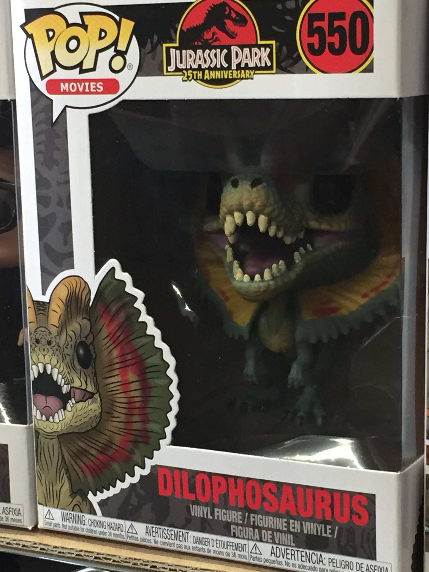 Jurassic Park Dilophosaurus dinosaur Funko Pop! Vinyl Figure world movies