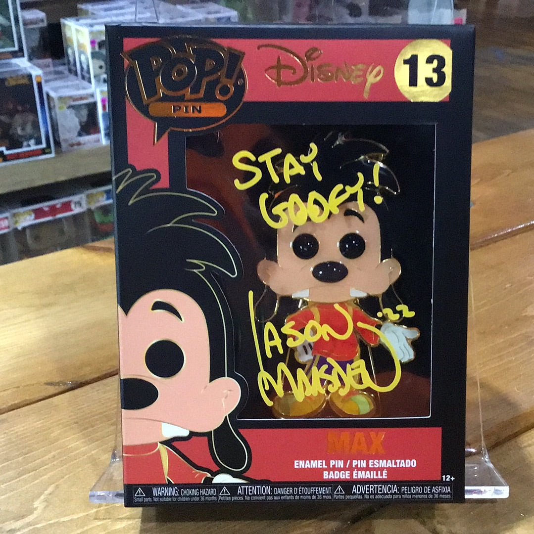 Jason Marsden Autograph - Max #13 - Disney Funko Pop! Pin