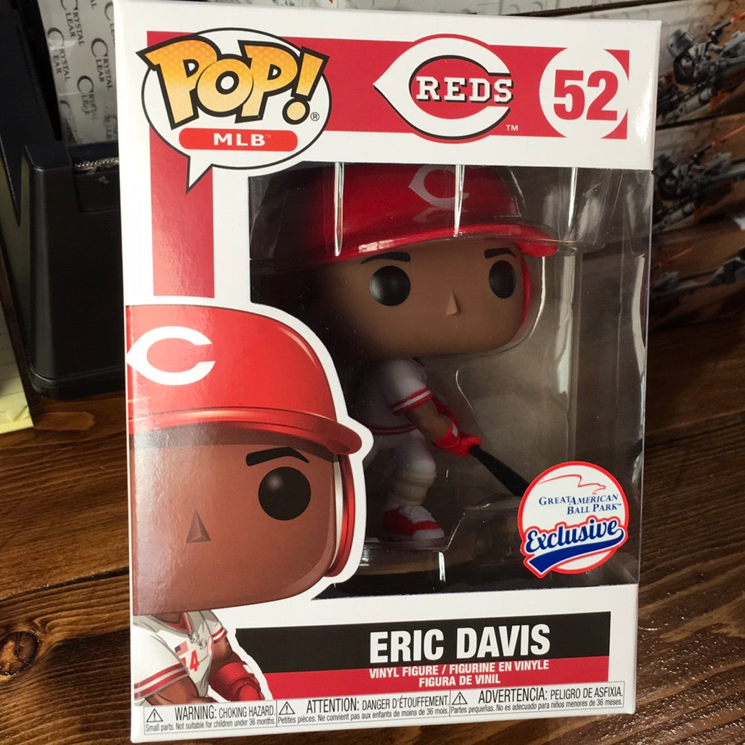 MLB Eric Davis reds 52 exclusive Funko Pop! Vinyl figure