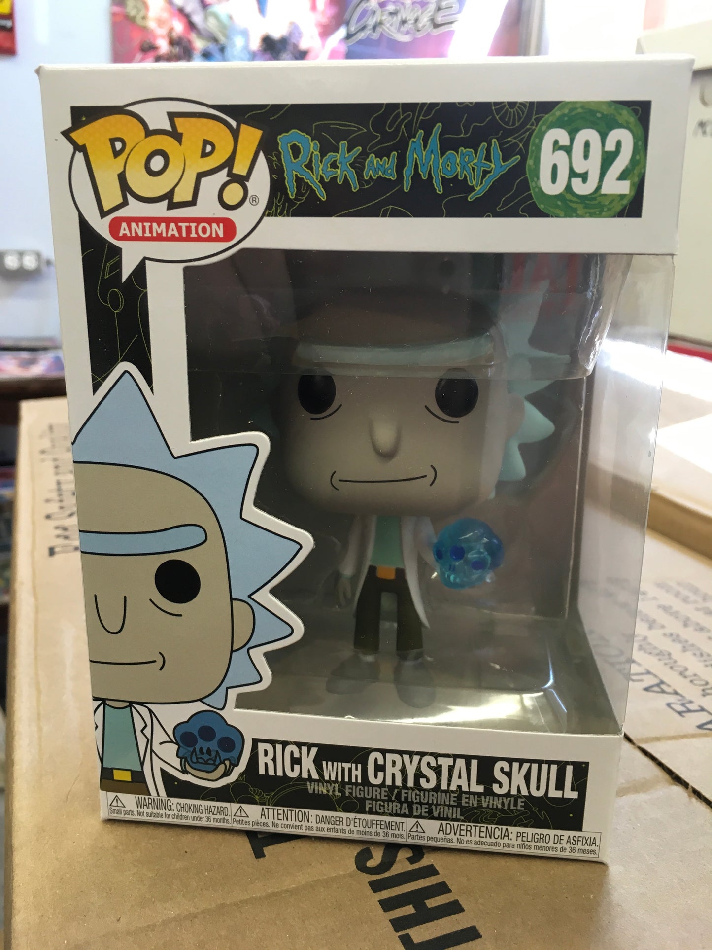 Rick & Morty - Rick with Crystal Skull #692 - Funko Pop! Vinyl Figure (Cartoon)