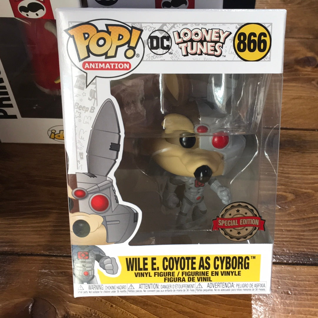 Looney Tunes Wile E. Coyote as cyborg Exclusive Funko Pop! Vinyl Figure