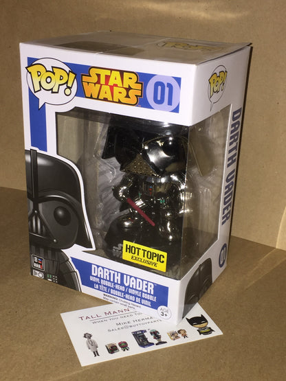 Star Wars - Darth Vader #01 (Chrome) - Exclusive Funko Pop! Vinyl Figure (RETIRED)