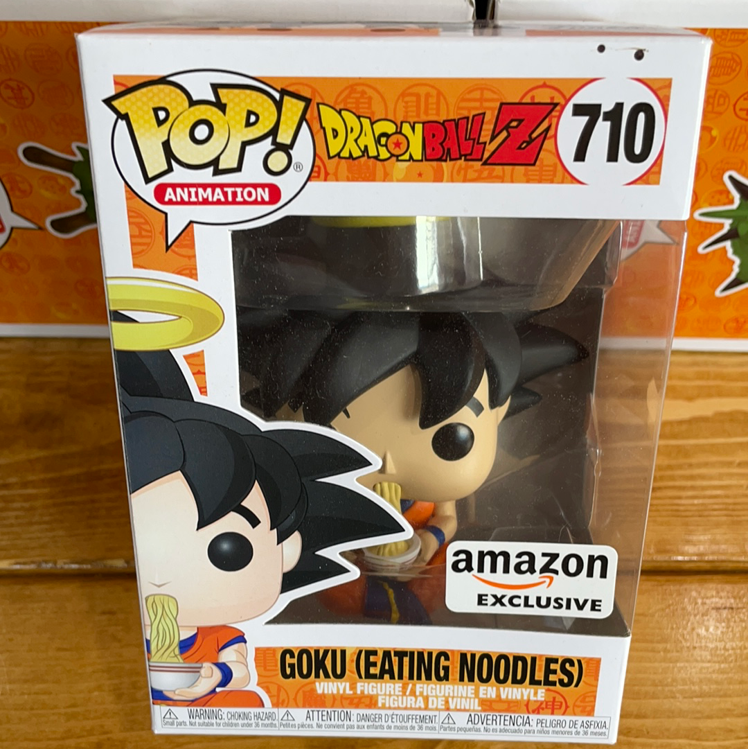 DBZ Goku eating noodles exclusive 710 Funko Pop! Vinyl figure anime