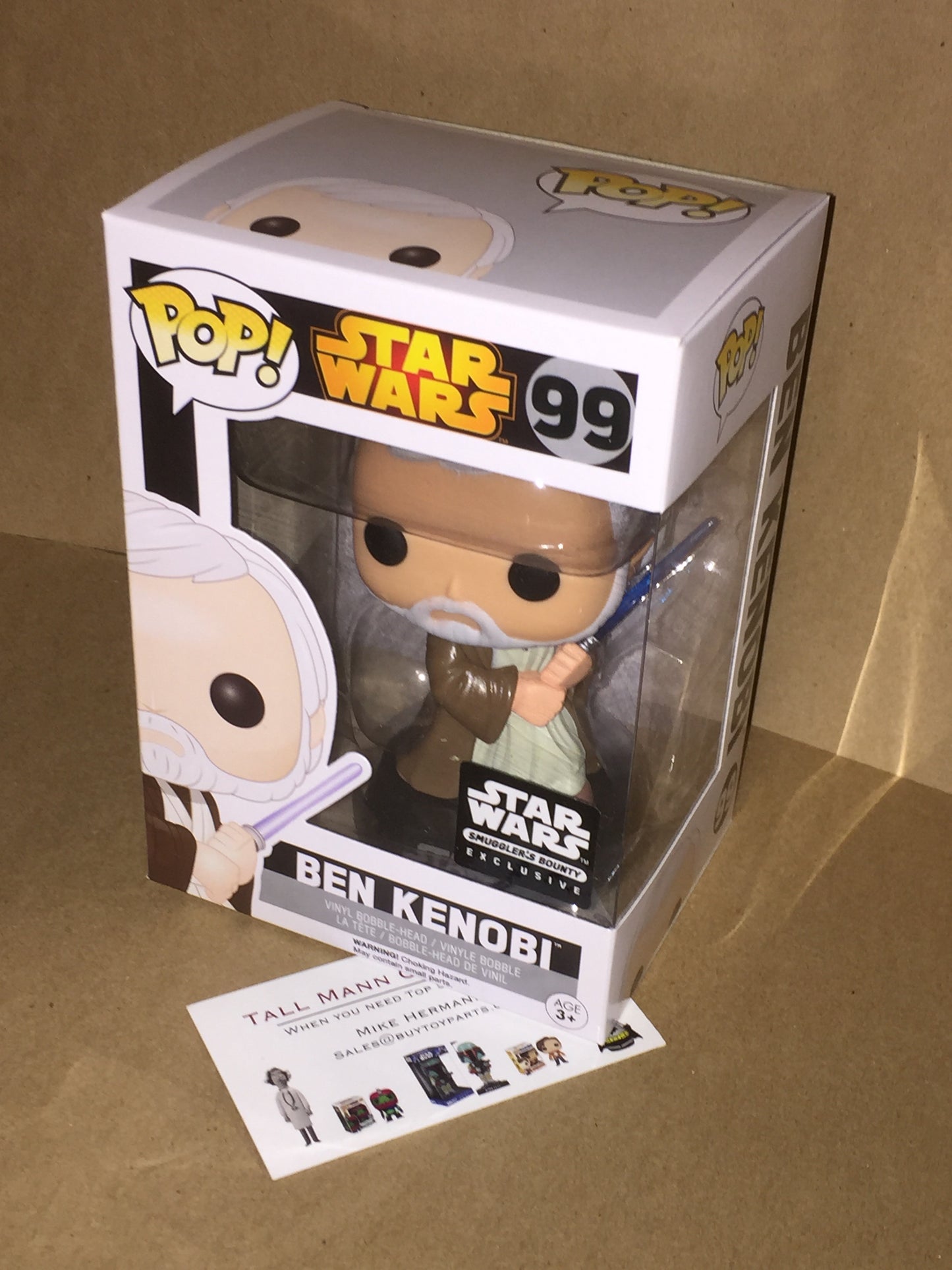 Star Wars Ben Kenobi Smugglers Bounty 99 Exclusive Funko Pop vinyl Figure