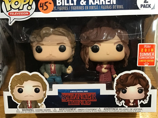Stranger things Billy Karen two pack Funko Pop! Vinyl figure television