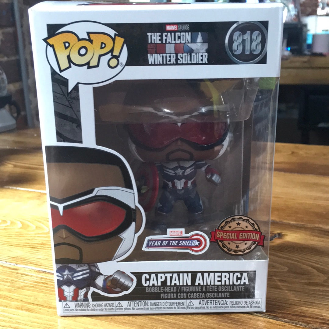 The Falcon and the Winter Soldier Captain America 818 Year of the Shield exclusive Funko Pop! Vinyl Figure marvel