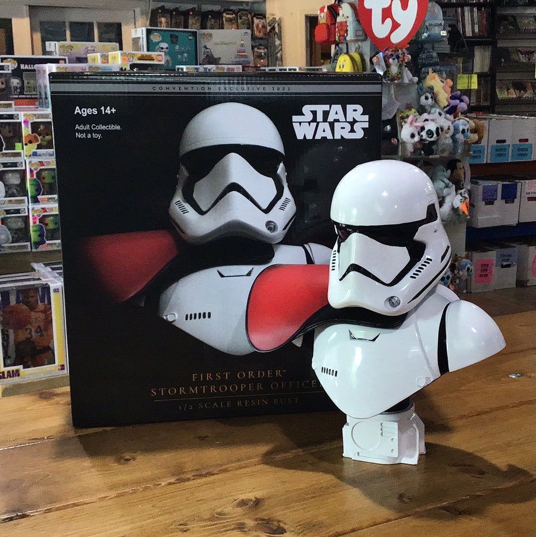 First Order Colonel Star Wars First Order Stormtrooper Officer 1/2 Scale Resin Bust – Tall ...