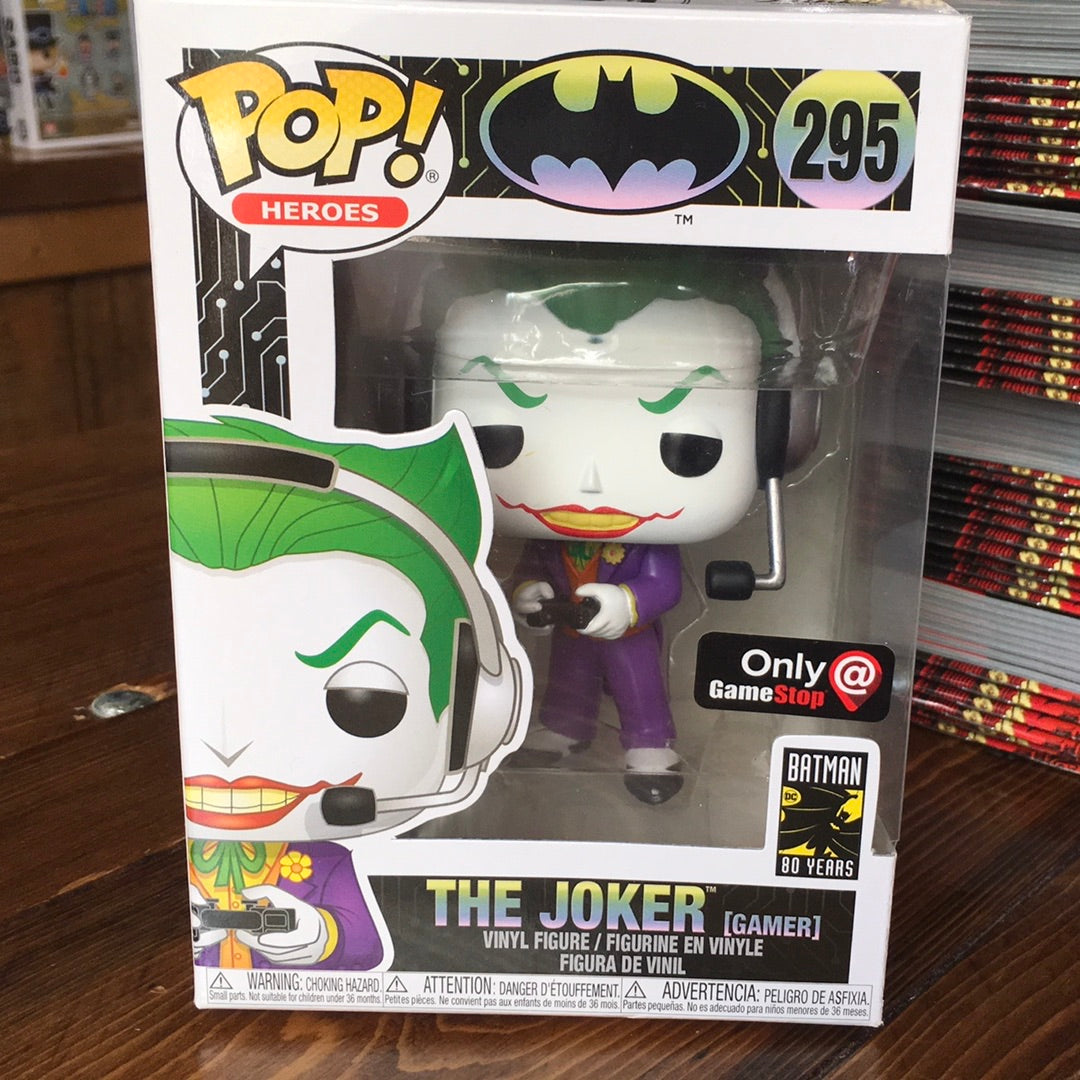 DC Joker Gamer 295 exclusive Funko pop vinyl dc comics
